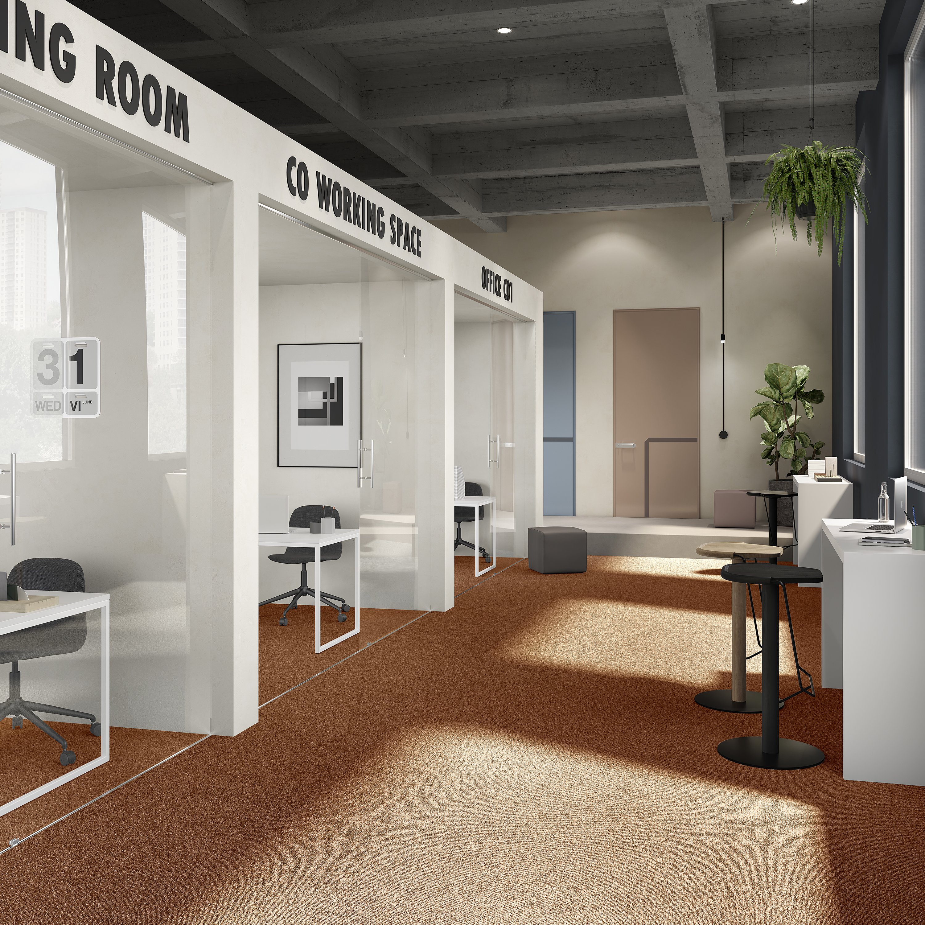 Ковровая плитка Medusa Tile 84 (500*500*5 мм) — купить в Симферополе