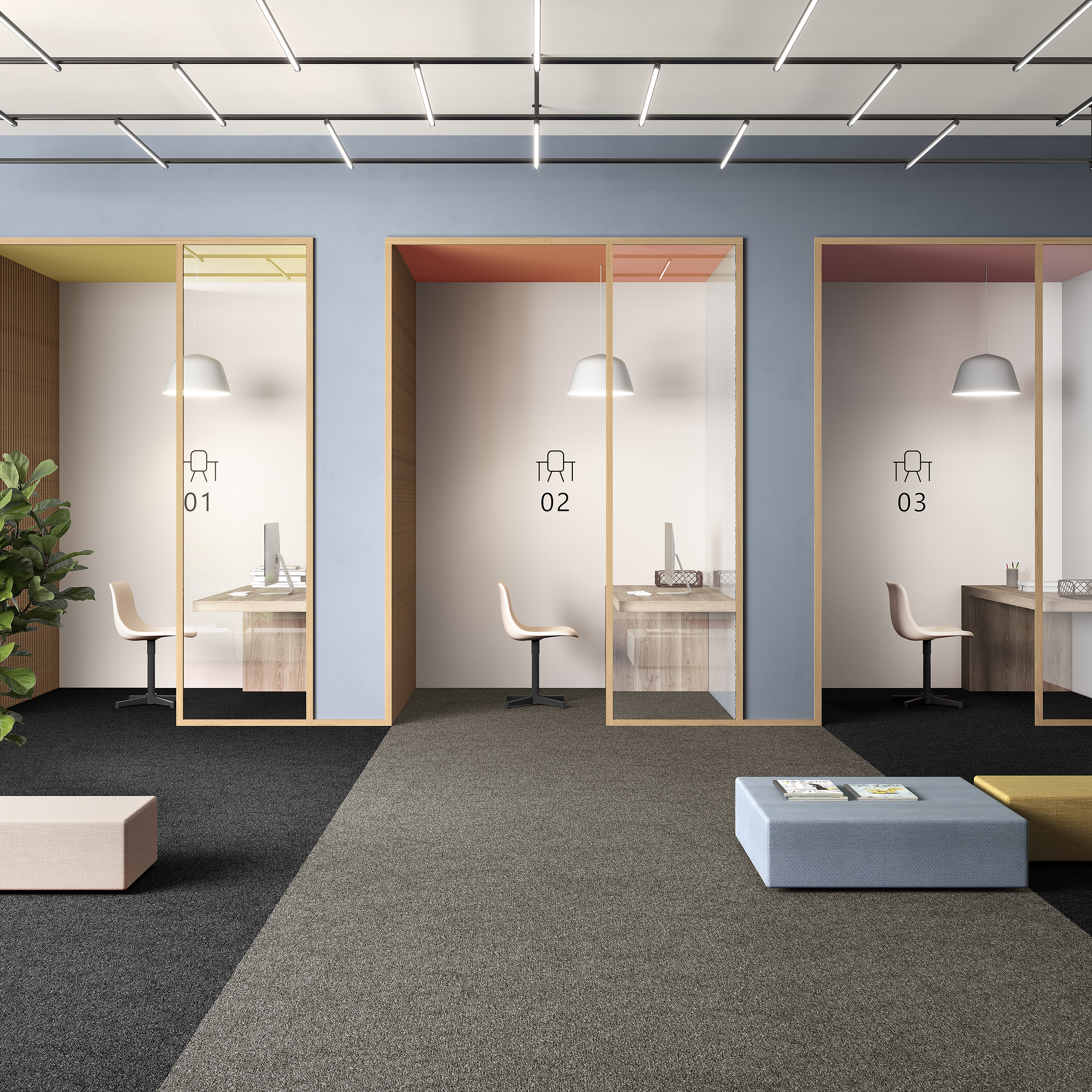 Ковровая плитка Medusa Tile 40 (500*500*5 мм) — купить в Симферополе