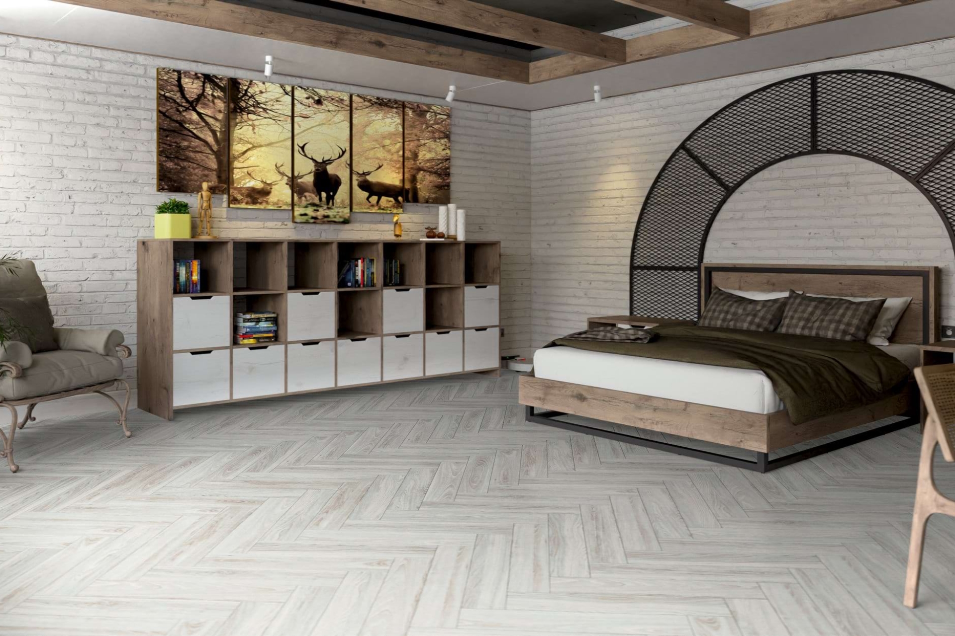 Инженерный паркет «Damy Floor» Ванильный (укладка елочкой) — купить в Симферополе