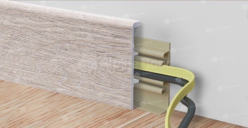 Напольный плинтус Rico Concept 80 Дуб Латте (2200*20*80 мм) — купить в Симферополе