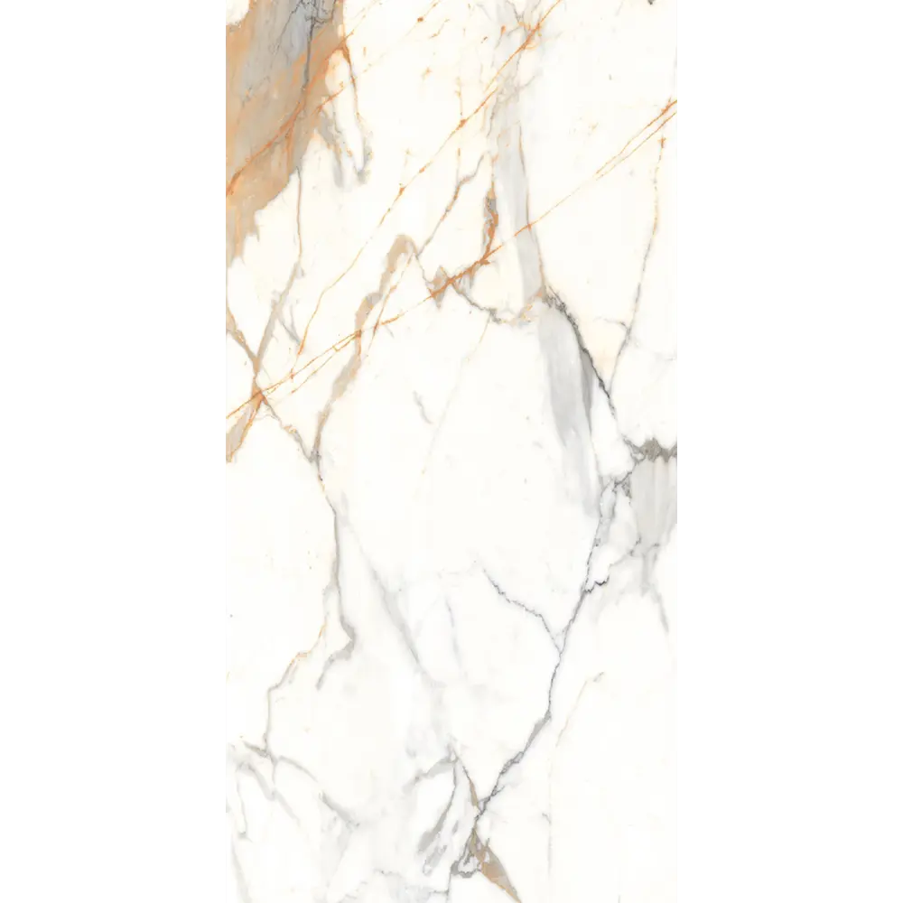 Керамогранит "Sonex" Carrara Volga Glossy полированный 60x120 см 1.44 м2 цвет белый с серо-бежевыми прожилками — купить в Симферополе