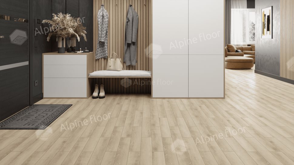 Ламинат "Alpine Floor" Herringbone 12 PRO Дуб Орлеан (606*101*12 мм) — купить в Симферополе