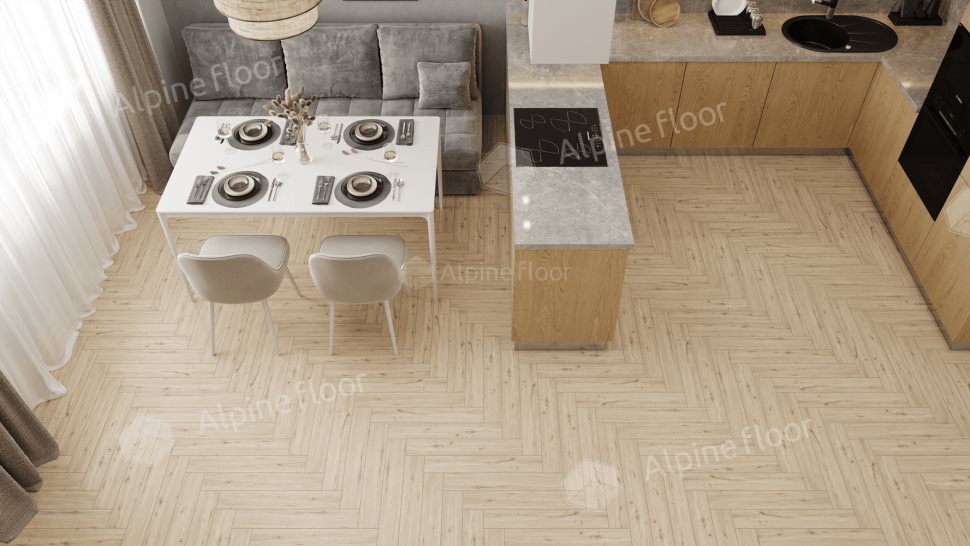 Ламинат "Alpine Floor" Herringbone 12 PRO Дуб Лион (606*101*12 мм) — купить в Симферополе
