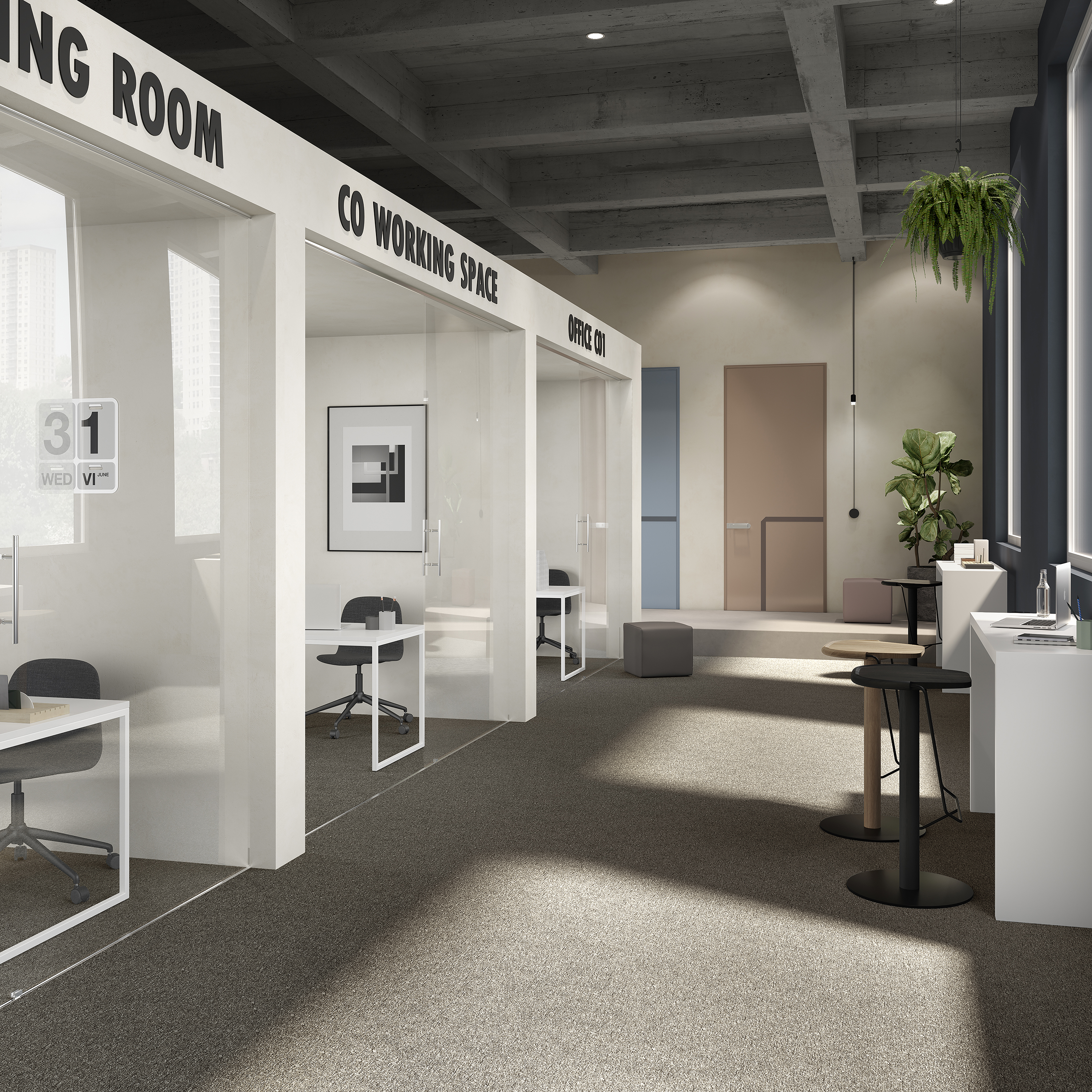 Ковровая плитка Medusa Tile 43 (500*500*5 мм) — купить в Симферополе