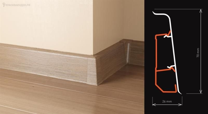 Плинтус "Arbiton" Indo Дуб Бурбон (2500*26*70 мм) — купить в Симферополе