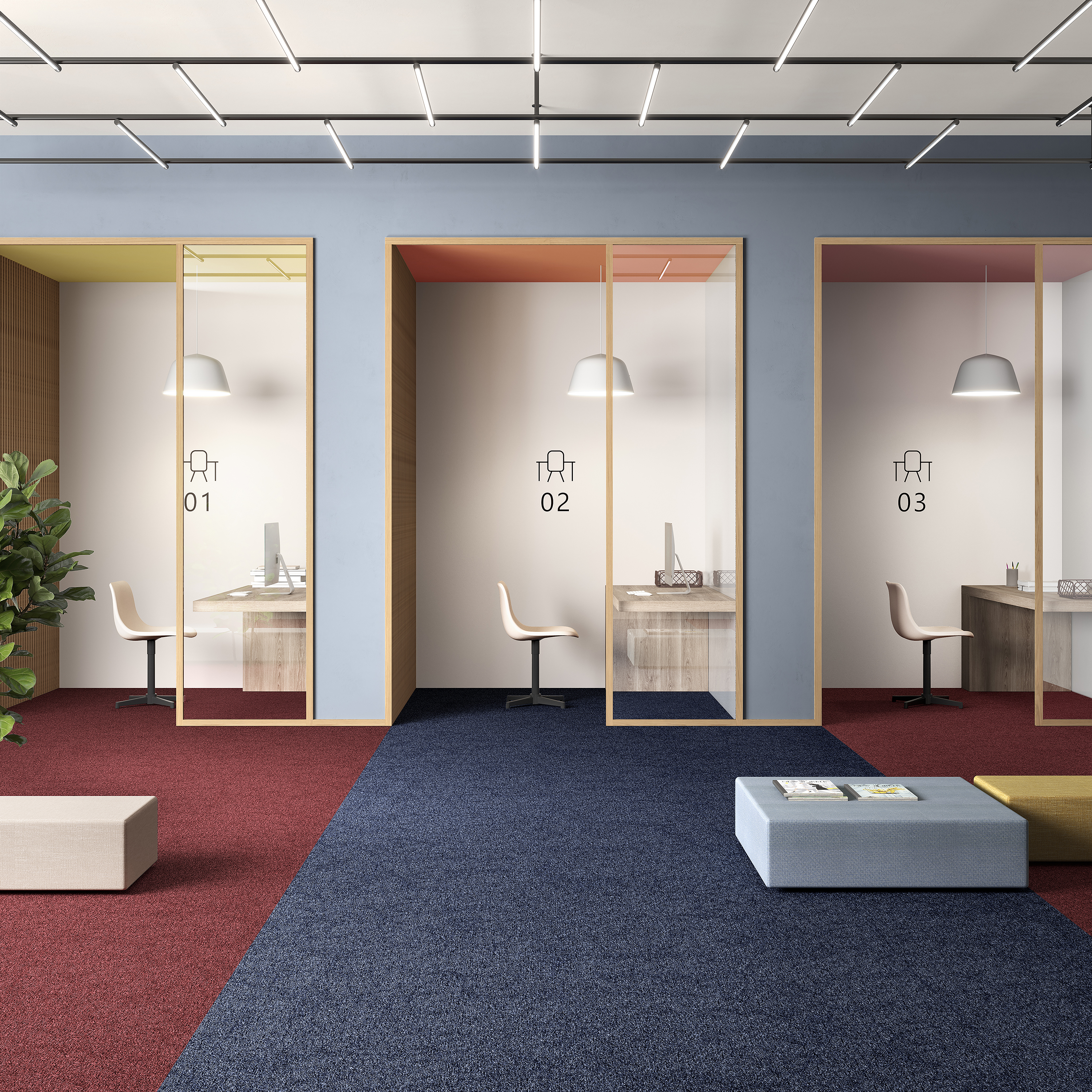 Ковровая плитка Medusa Tile 77 (500*500*5 мм) — купить в Симферополе