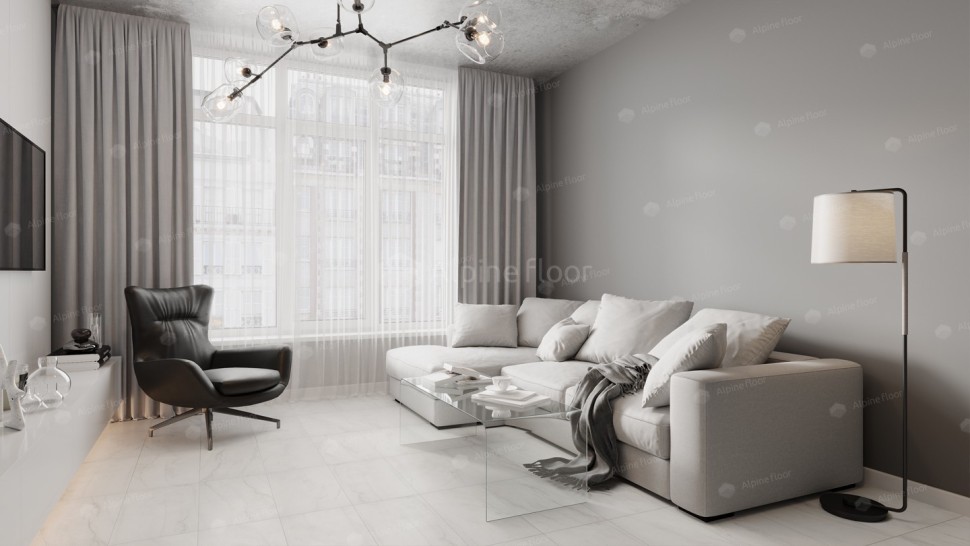 Виниловая плитка "Alpine Floor" Light Stone Брайс (608*303*2,5 мм) — купить в Симферополе