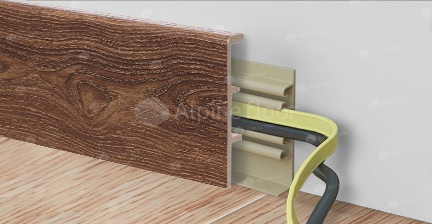 Напольный плинтус Rico Concept 80 Дуб миндальный (2200*20*80 мм) — купить в Симферополе