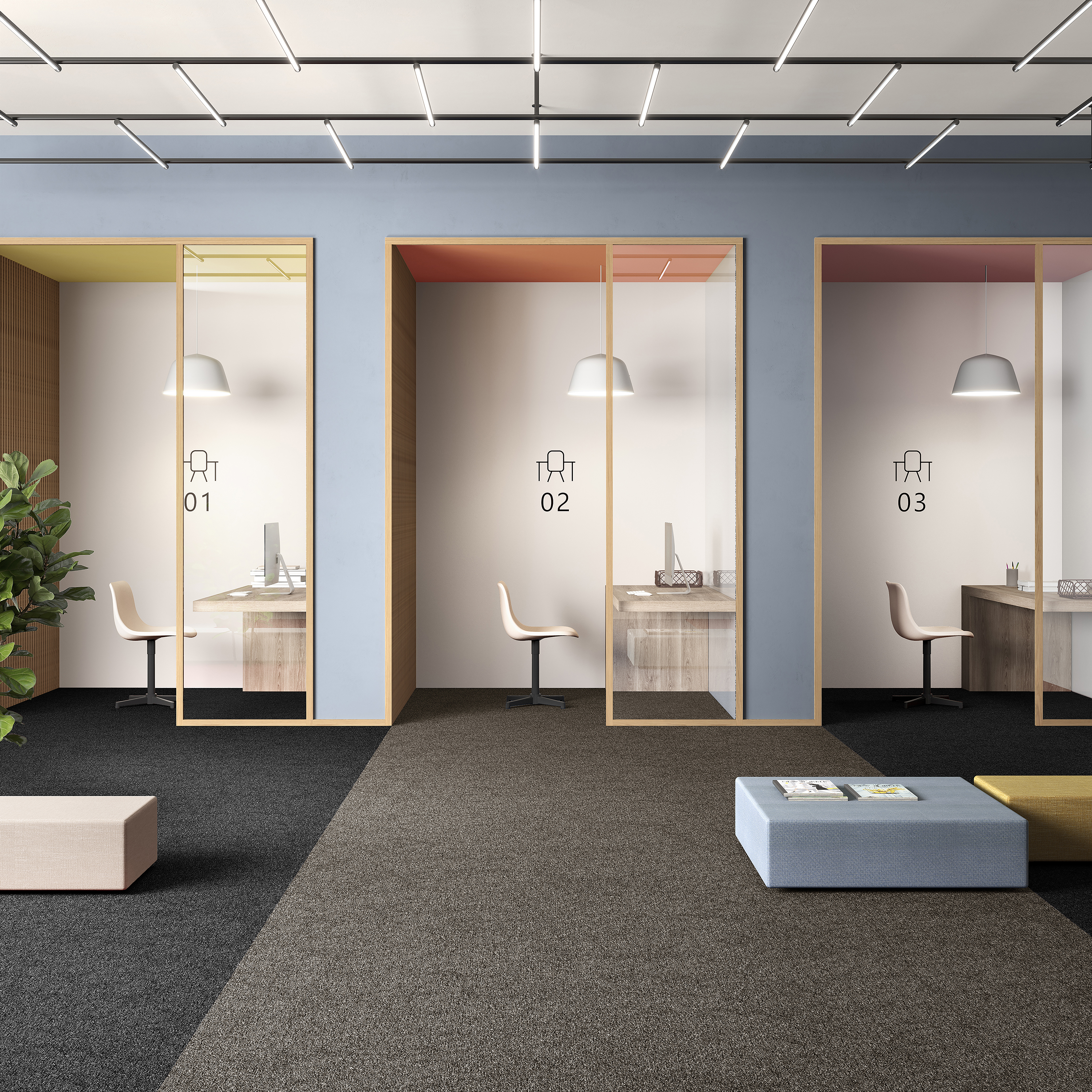 Ковровая плитка Medusa Tile 43 (500*500*5 мм) — купить в Симферополе