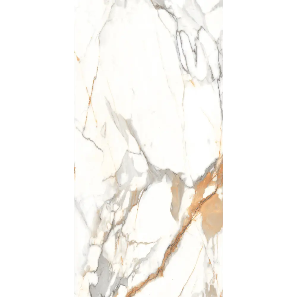 Керамогранит "Sonex" Carrara Volga Glossy полированный 60x120 см 1.44 м2 цвет белый с серо-бежевыми прожилками — купить в Симферополе