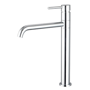 Смеситель Don для умывальника высокий, с гибкой подводкой 40см, без донного клапана, хром 53-524-crm